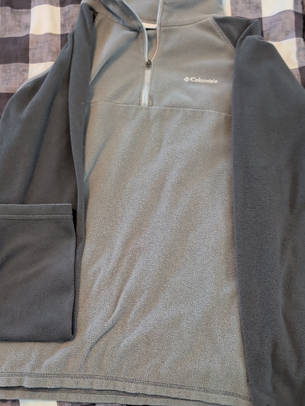 Columbia Two-Tone Gray Half-Zip Fleece Pullover
